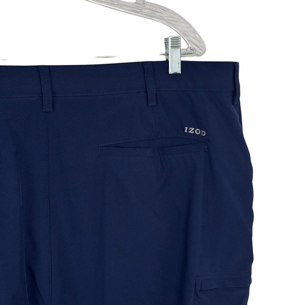 Izod Golf Shorts Navy Blue Men's Size 42 EUC Athletic Athleisure Preppy Classic - Picture 4 of 9